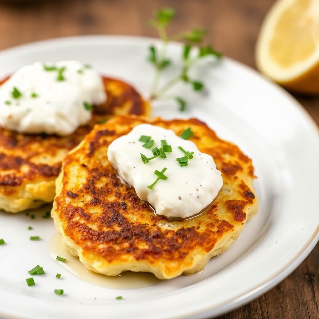 Artisjokkpannekaker med geitost