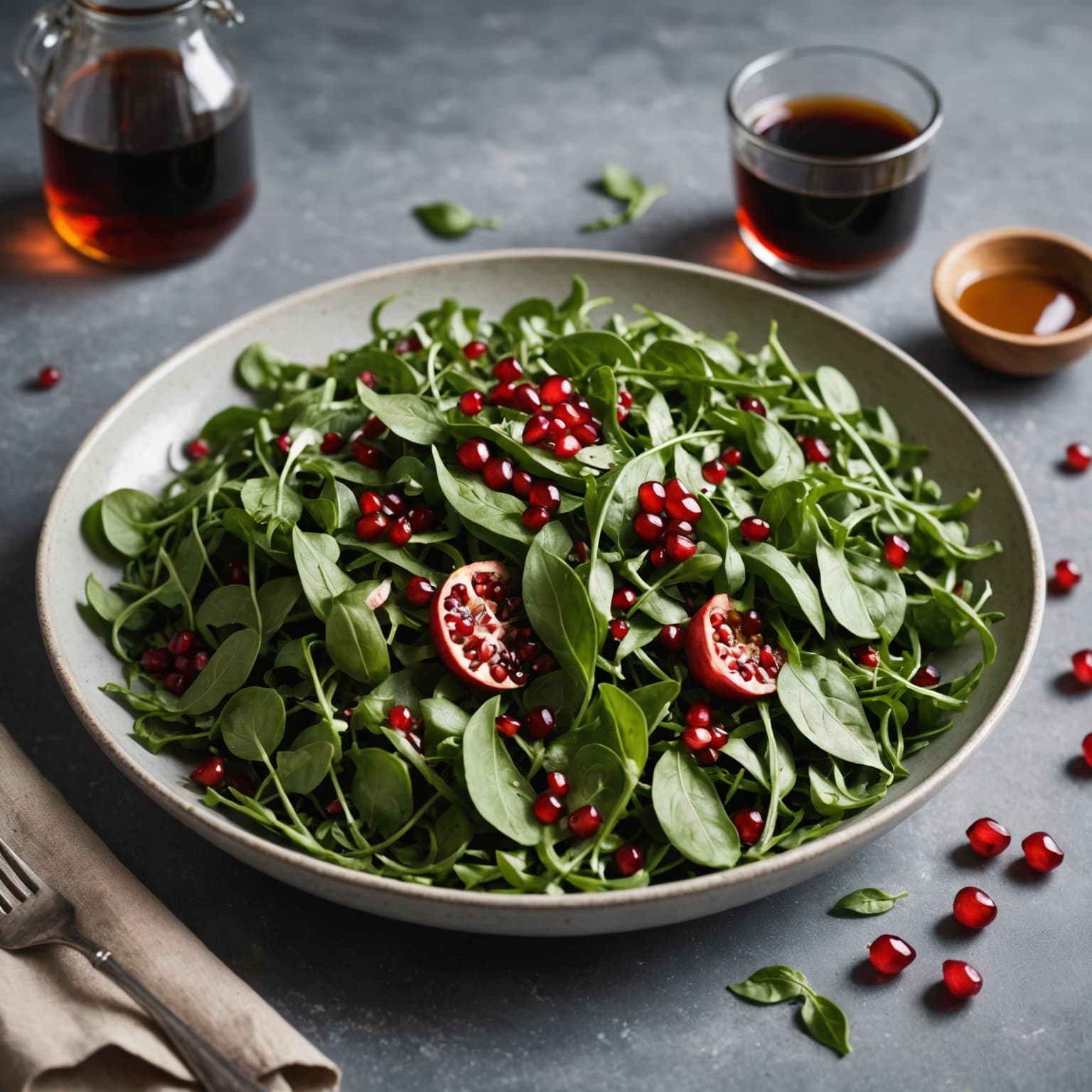 Arugulasalat med granateplesirup