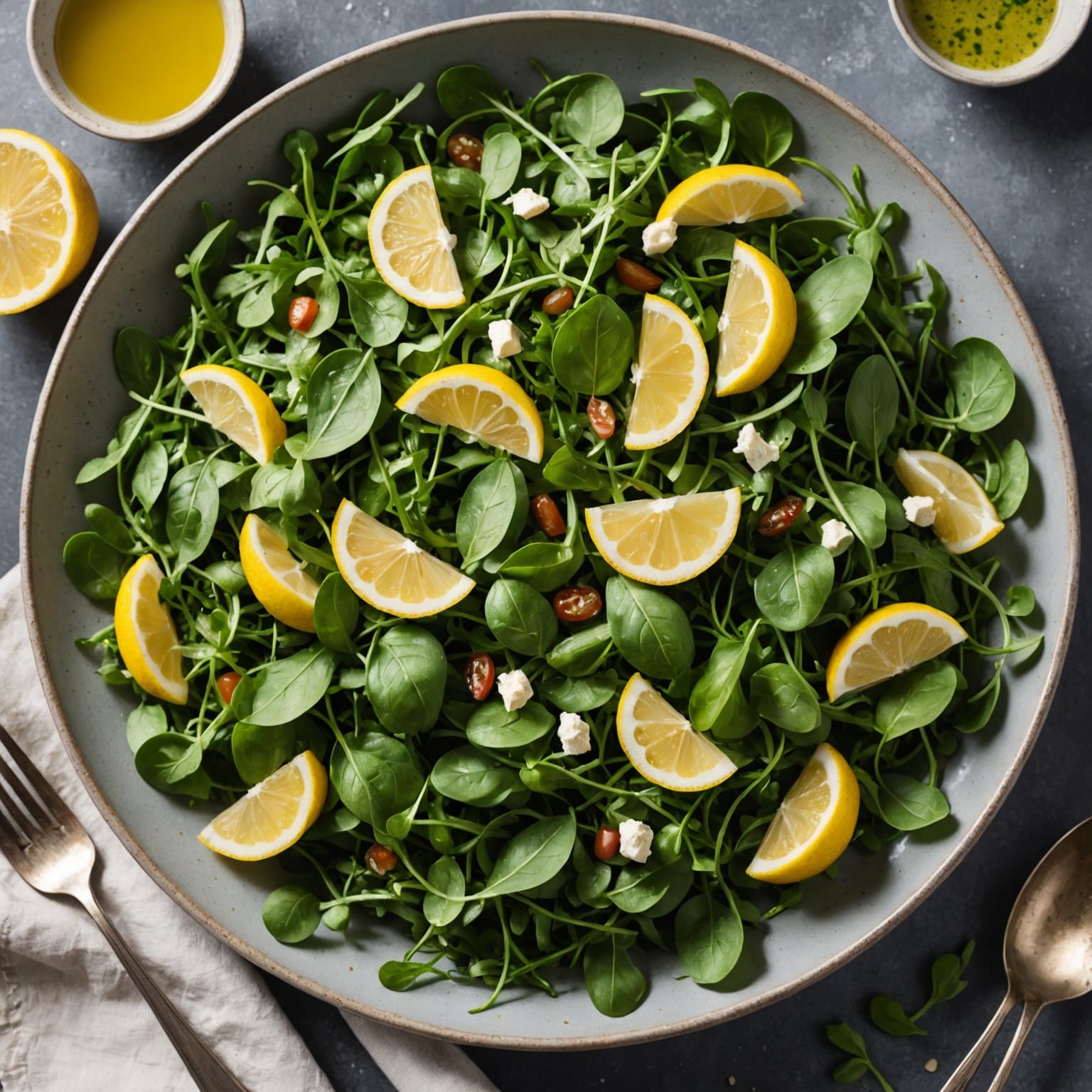 Arugulasalat med sitron-Parmigiano-dressing