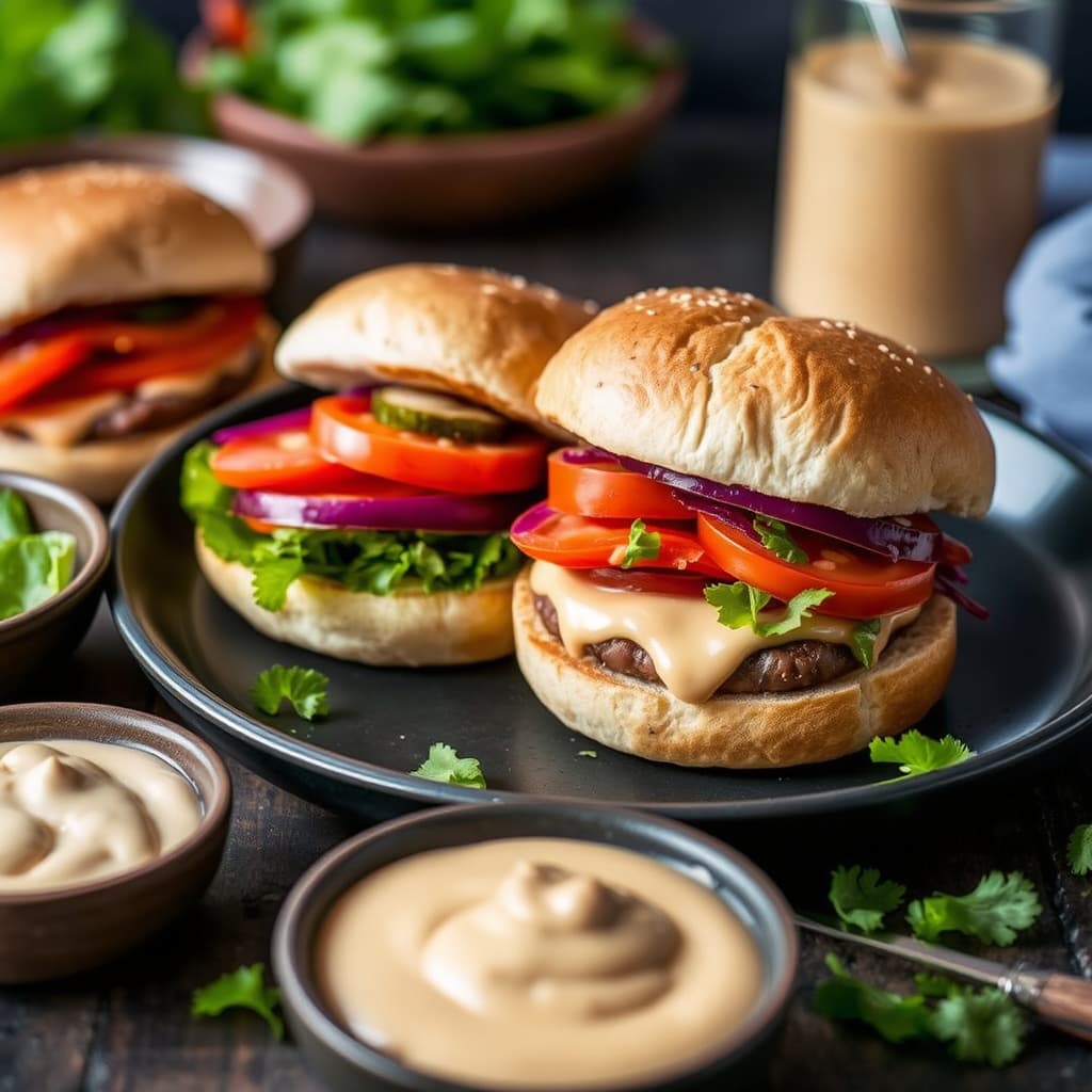 Asiatisk BLT-bolle med chilimajones