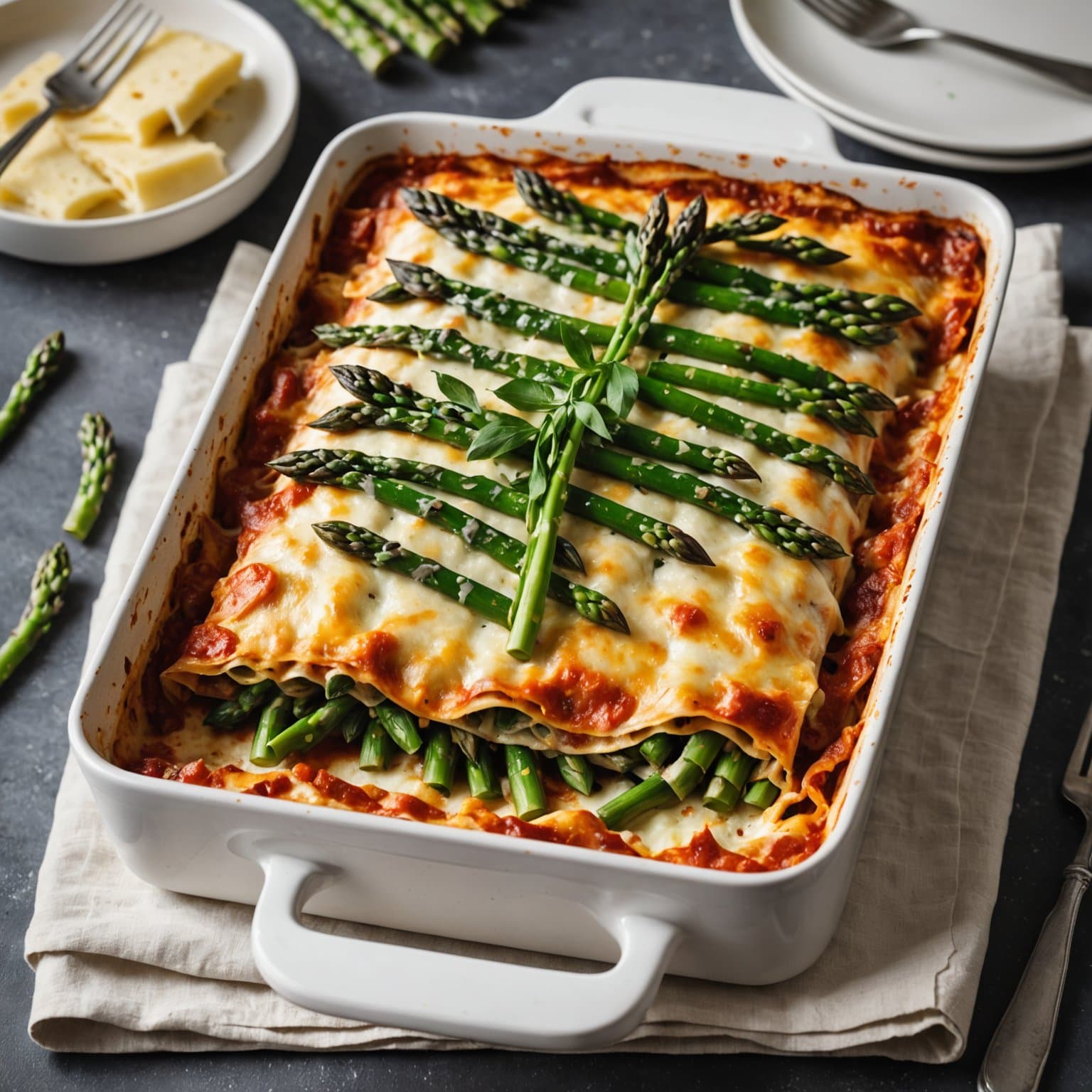 Aspargelasagne