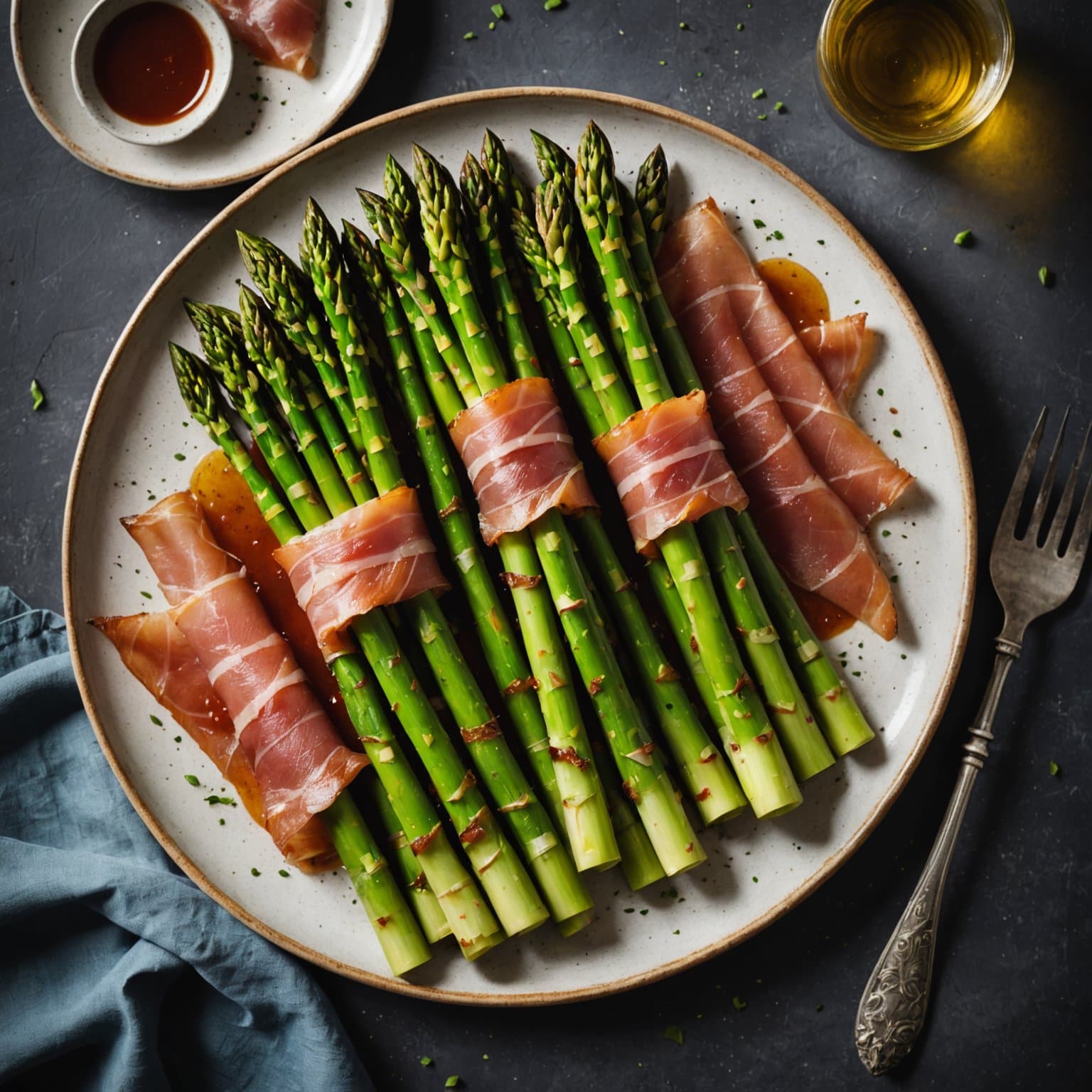 Asparges innpakket i sprø prosciutto