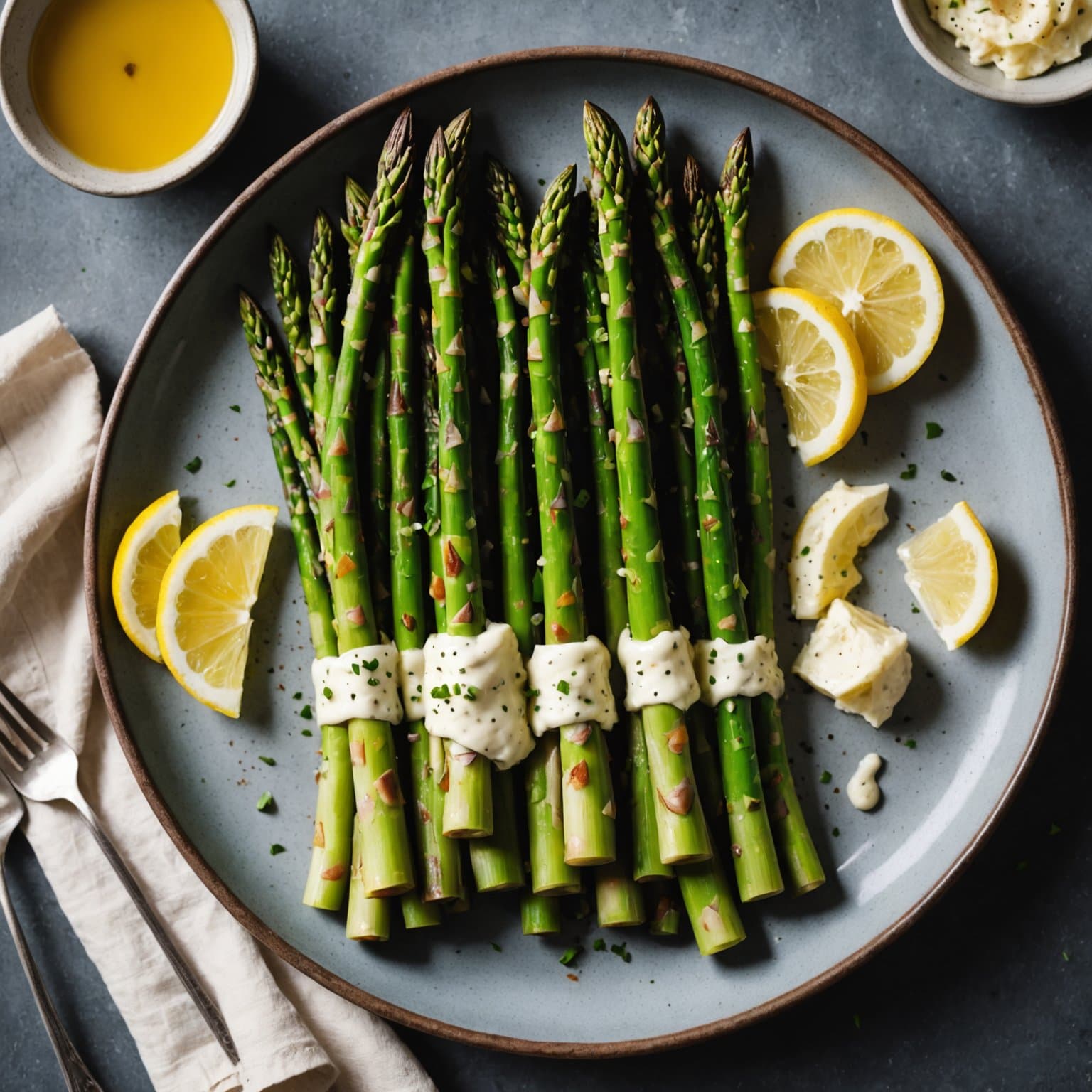 Asparges med pepperrot-smør