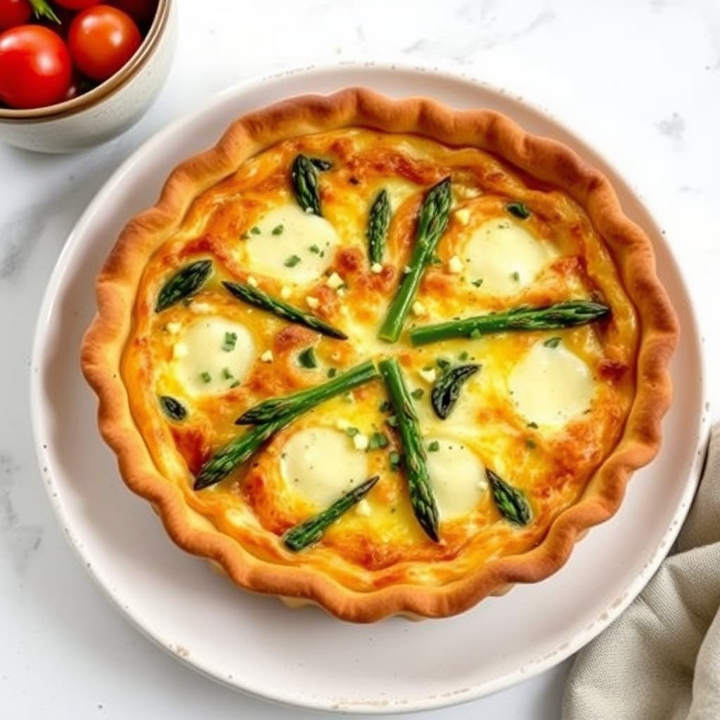 Asparges- og sveitsiskostpai