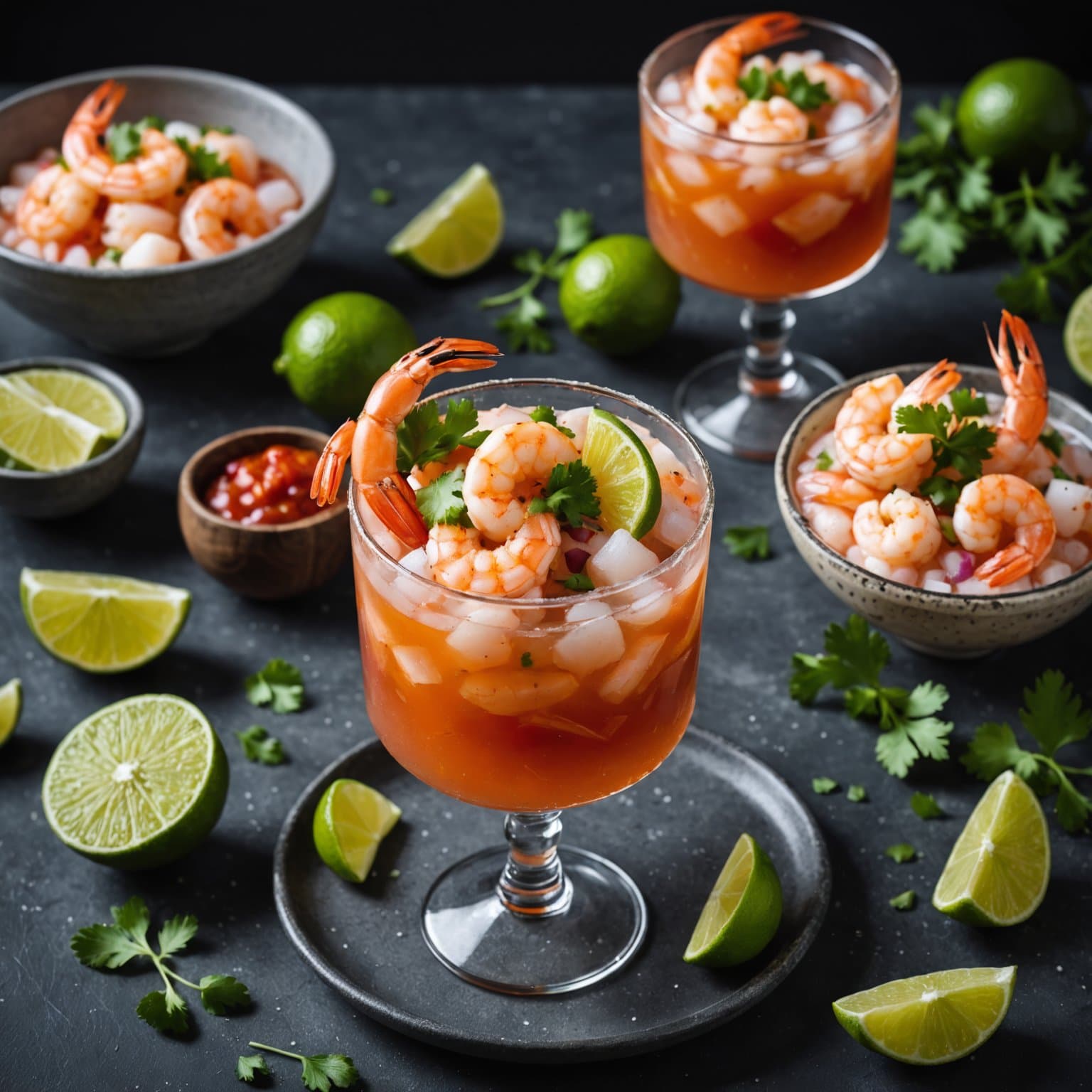 Autentisk meksikansk rekecocktail (Coctel de Camarones estilo Mexicano)
