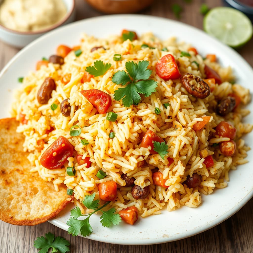 Autentisk søndindisk biryani