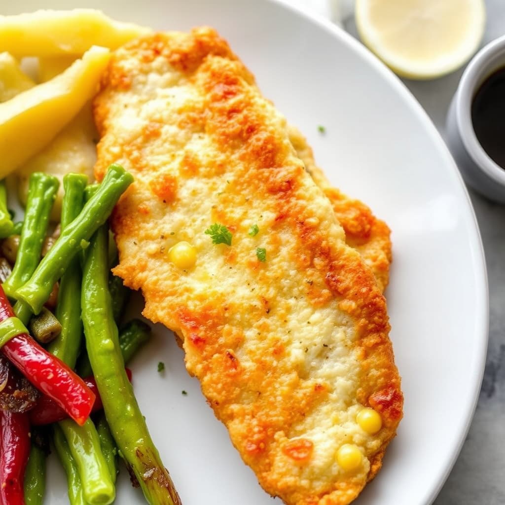 B. Smiths panerte, stekte hvitting med maismel