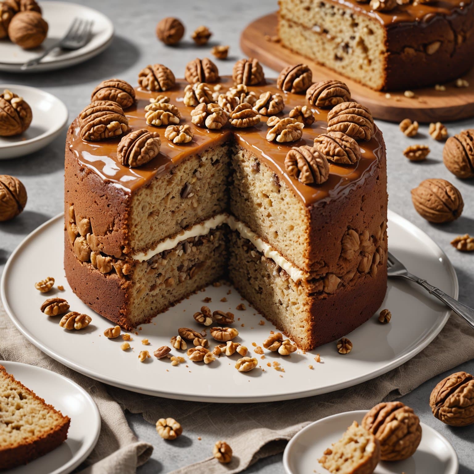 Babickas valnøttkake