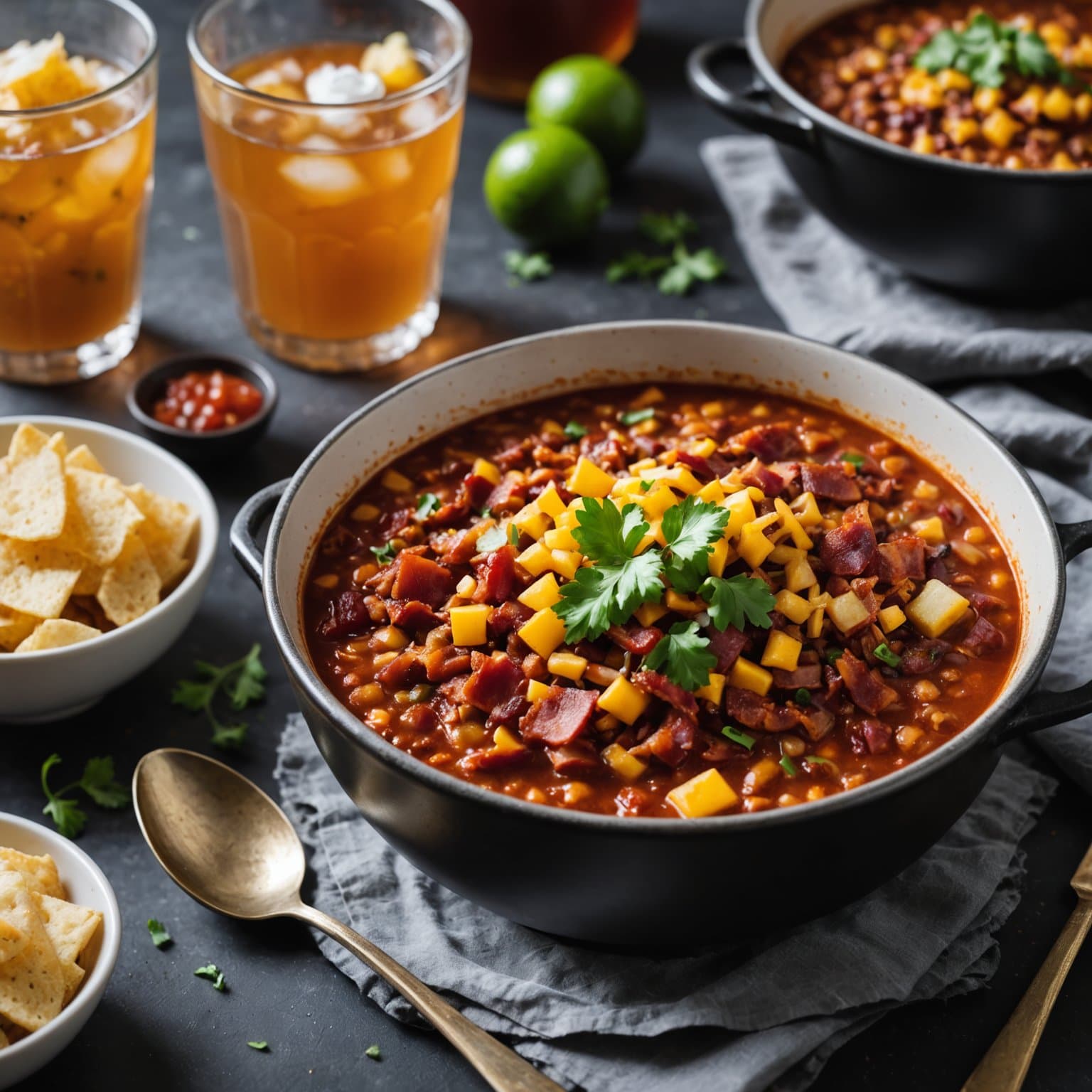 Bacon, eplecider og chili