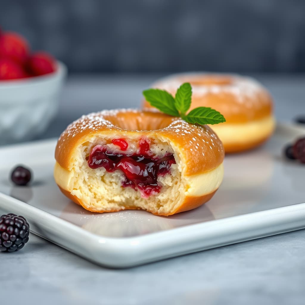 Bærsyltetøyfyll til doughnut
