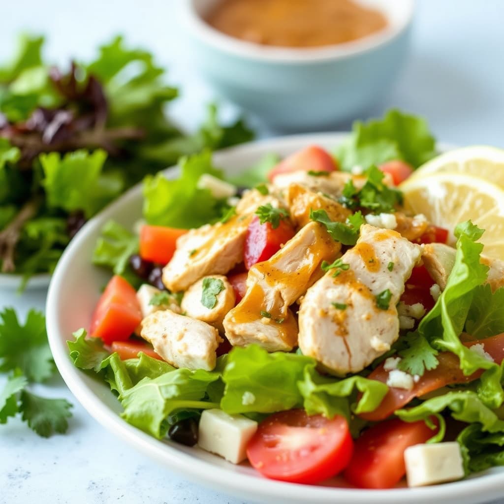 Baja kyllingsalat med tacovinaigrette