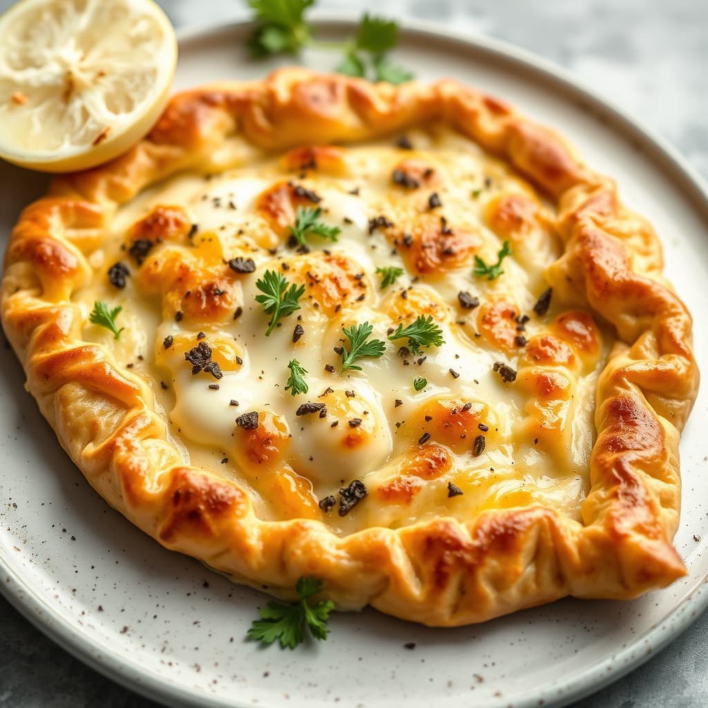 Bakt Brie med spanakopita