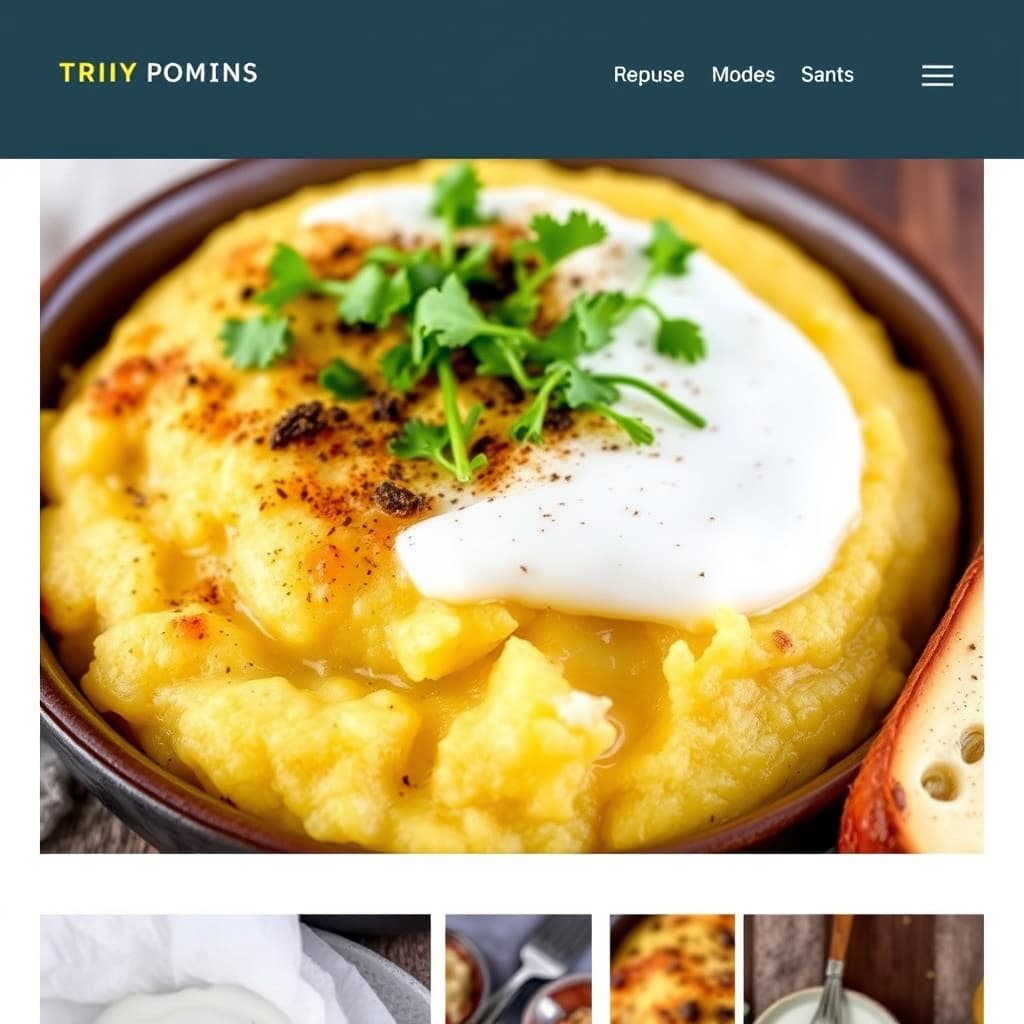 Bakt polenta eller gryn