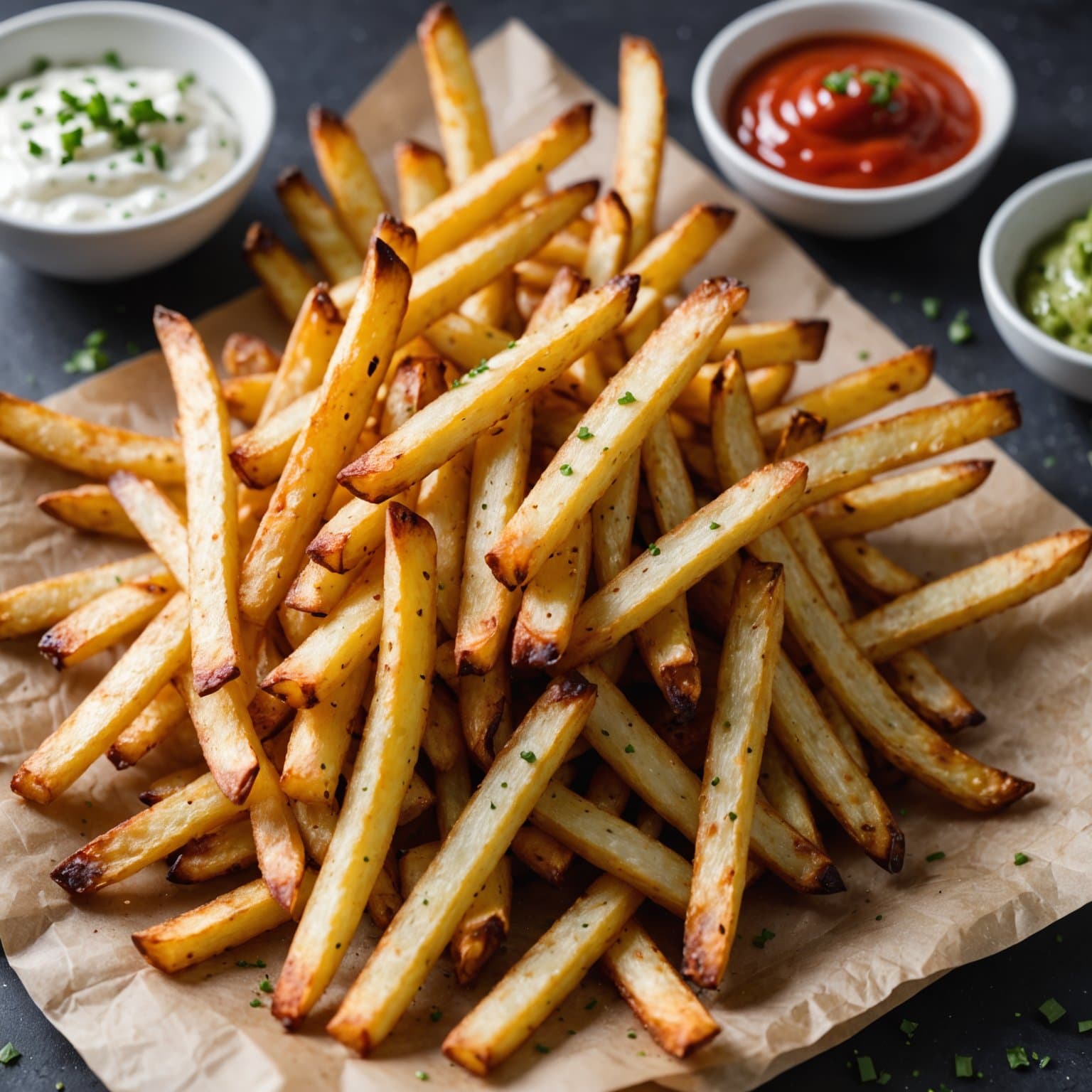Bakte franske pommes frites Jeg