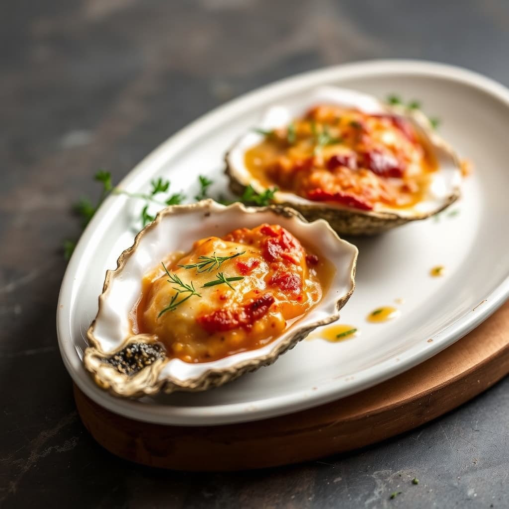 Bakte østers "Lynnafellar"