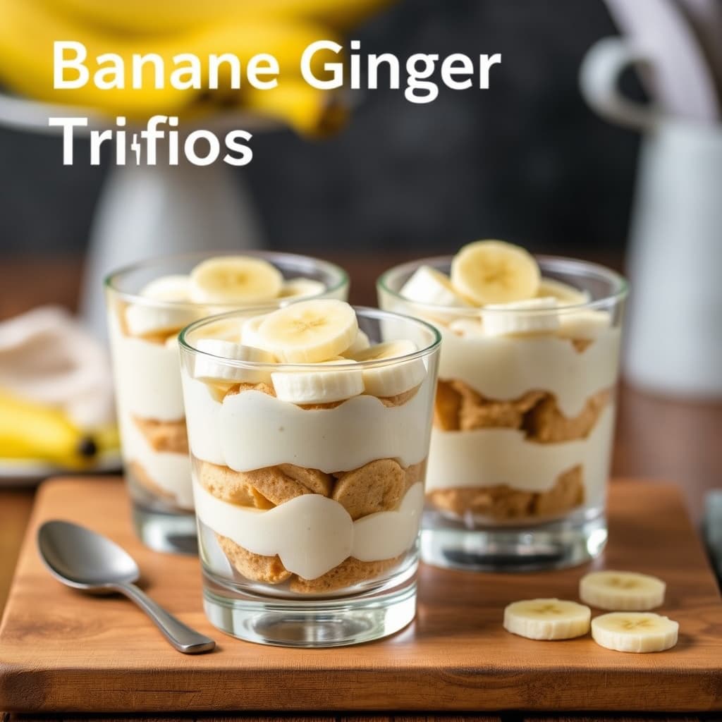 Banan- og ingefærtrifler