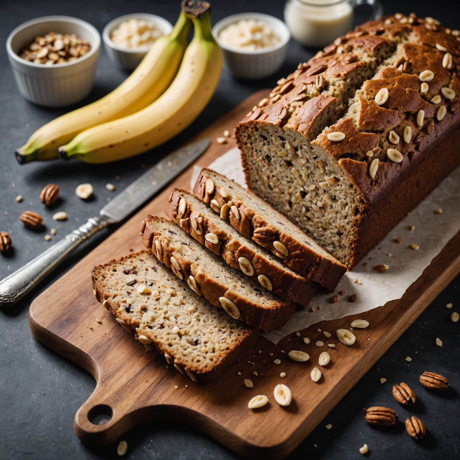 Banan- og nøttebrød