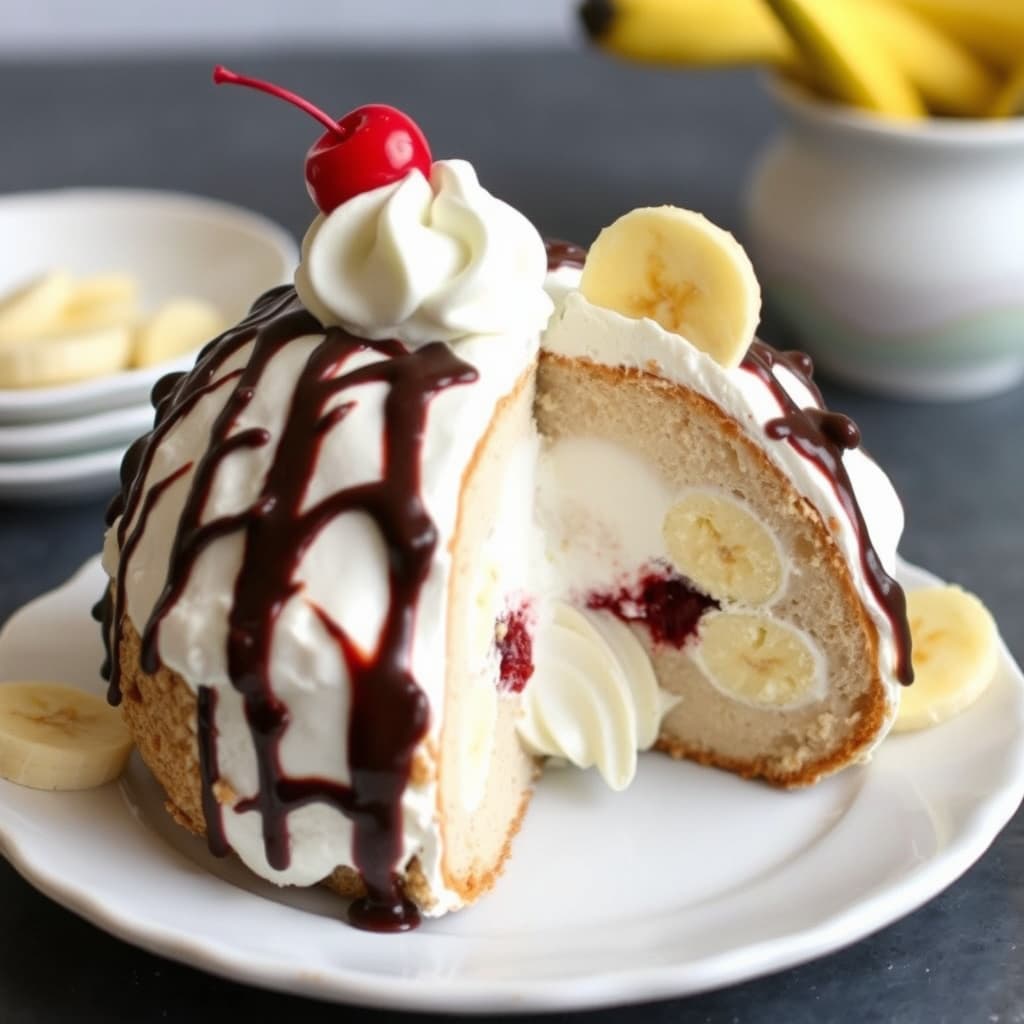 Bananasplit iskrembombe