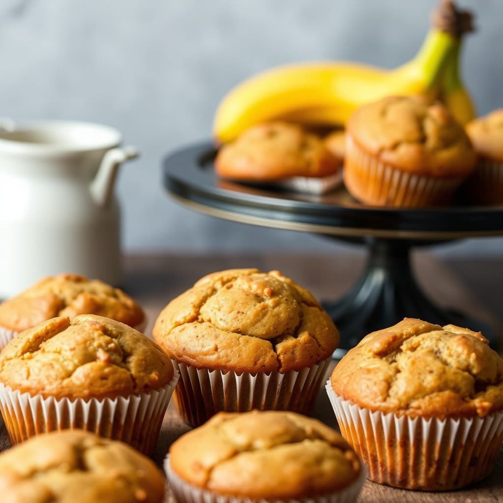 Bananbrød-muffins