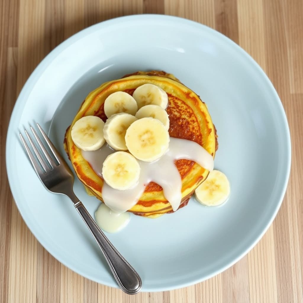 Bananer Dutch Baby-pannekake