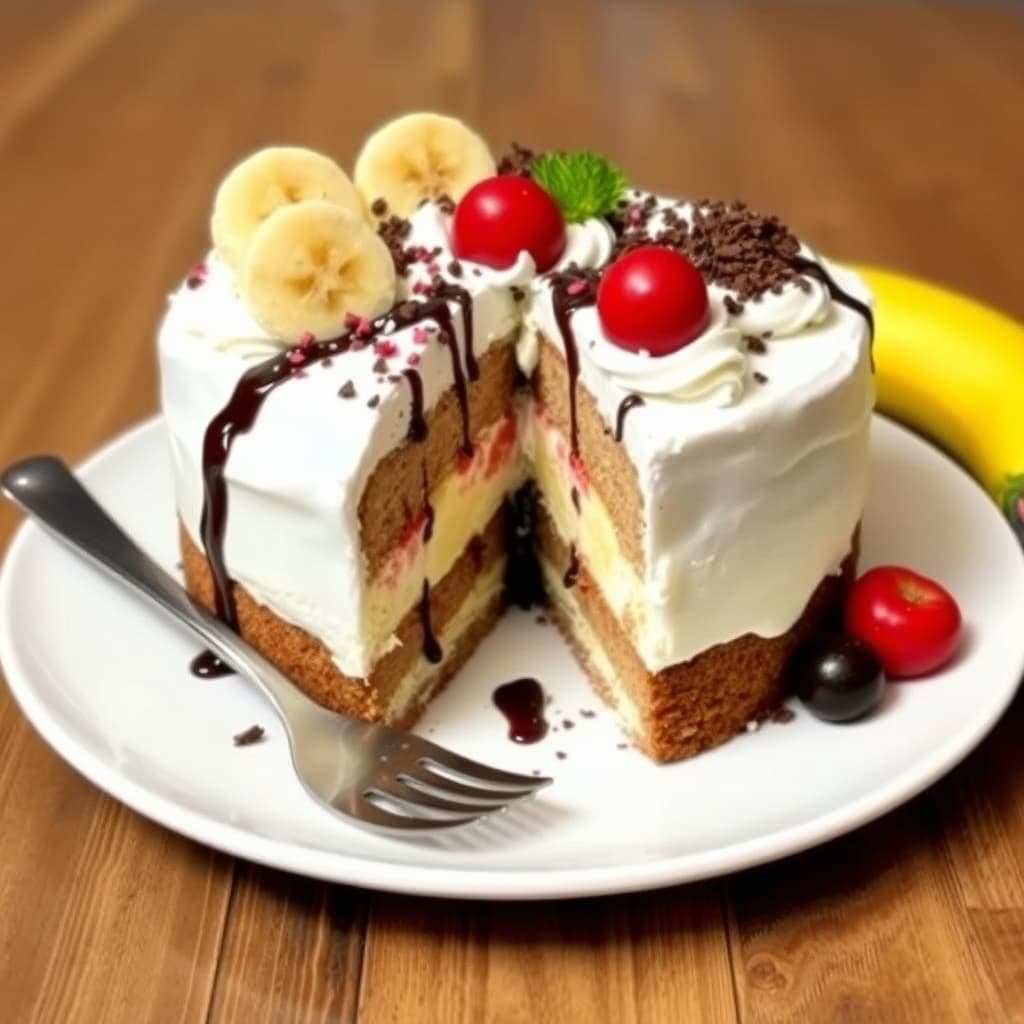 Banansplit iskake