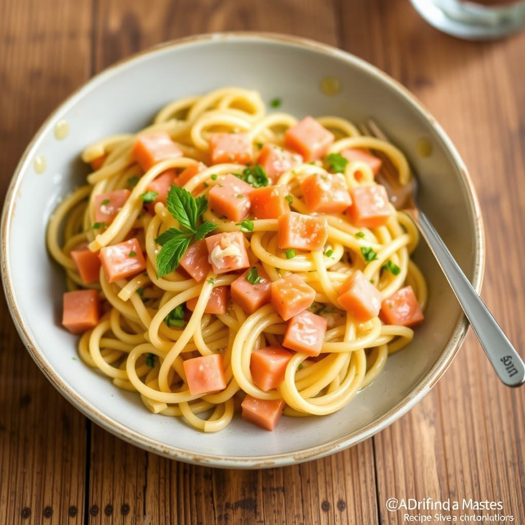 Båndpasta med røkelaks og sitronsaus