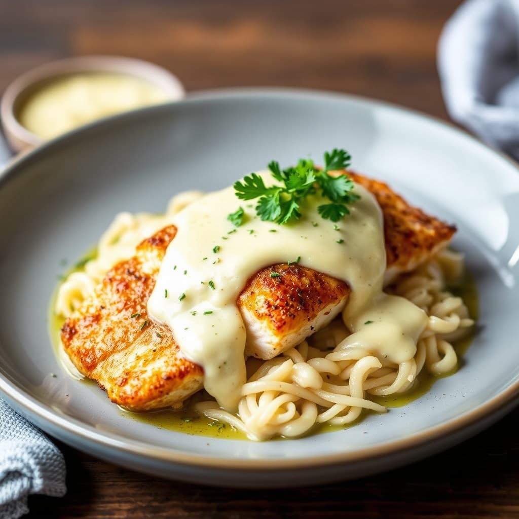 Bayou-fylt katfish med cajun-beurre blanc