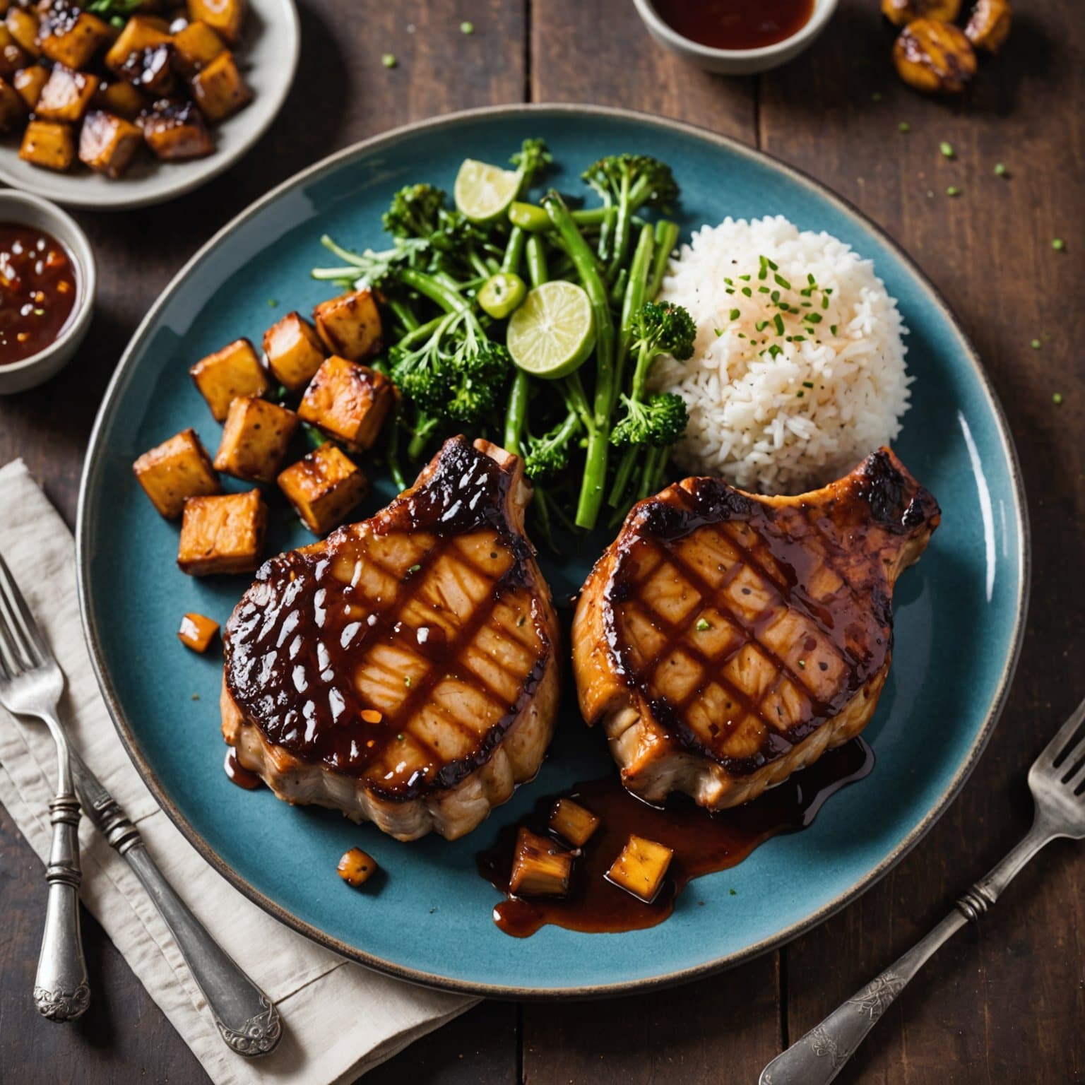 BBQ Freaks Tamarind-glaserte svinekoteletter