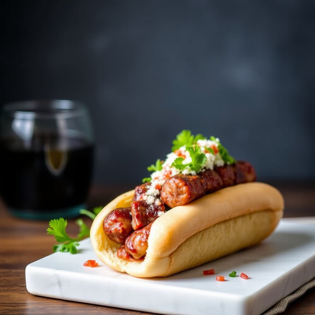 Beef Cocktail Frankfurtere innpakket i masa harina