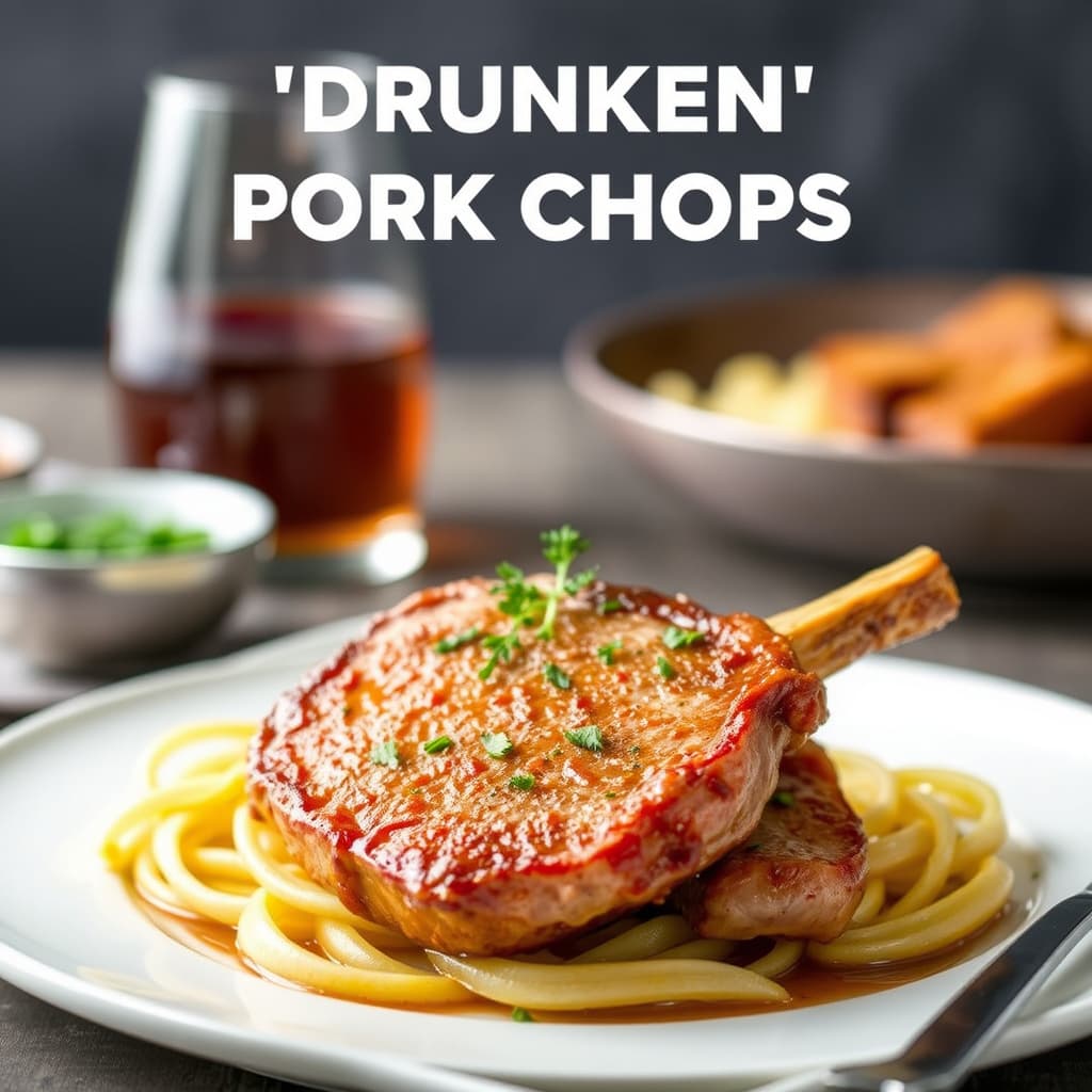 Berusede svinekoteletter