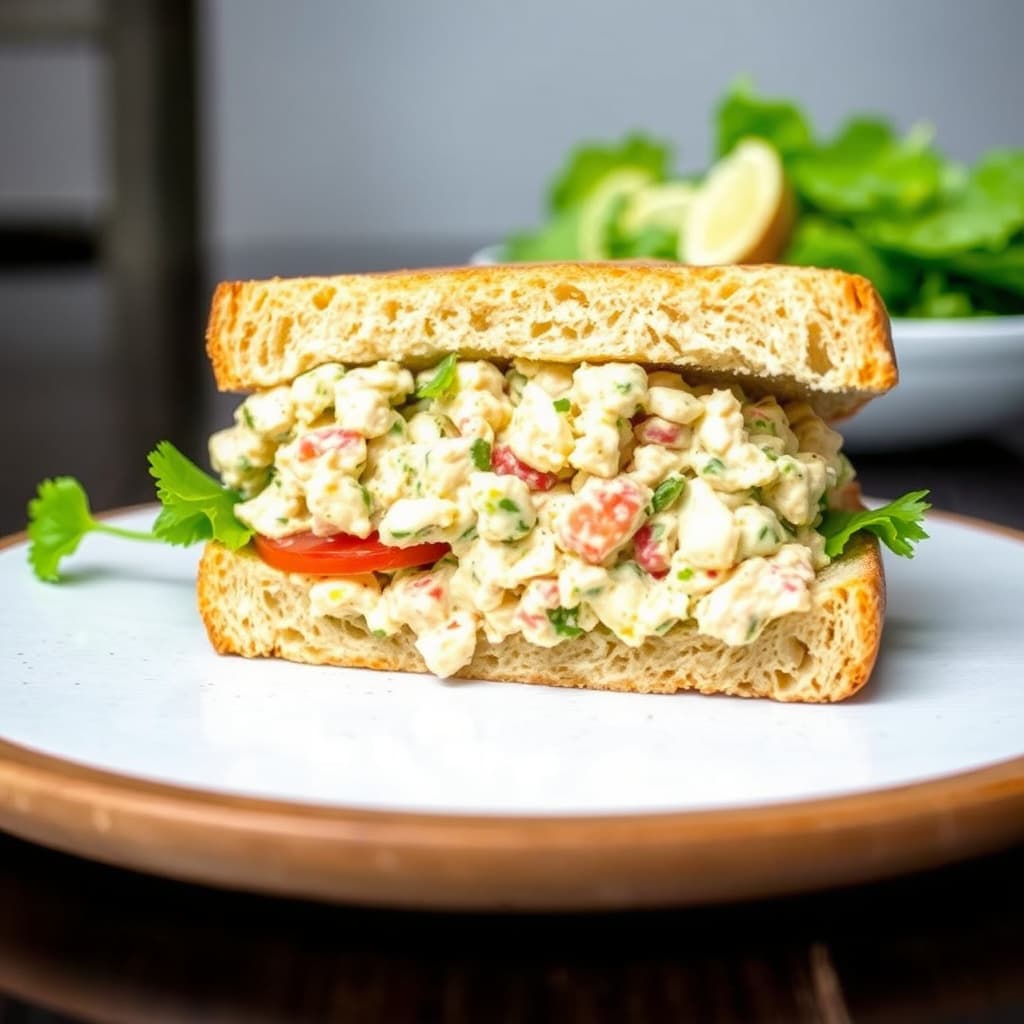 Beste kyllingsalat-sandwich
