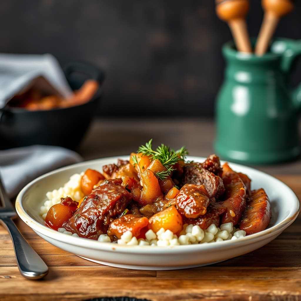 Bestemor Ethels brisket med tzimmes