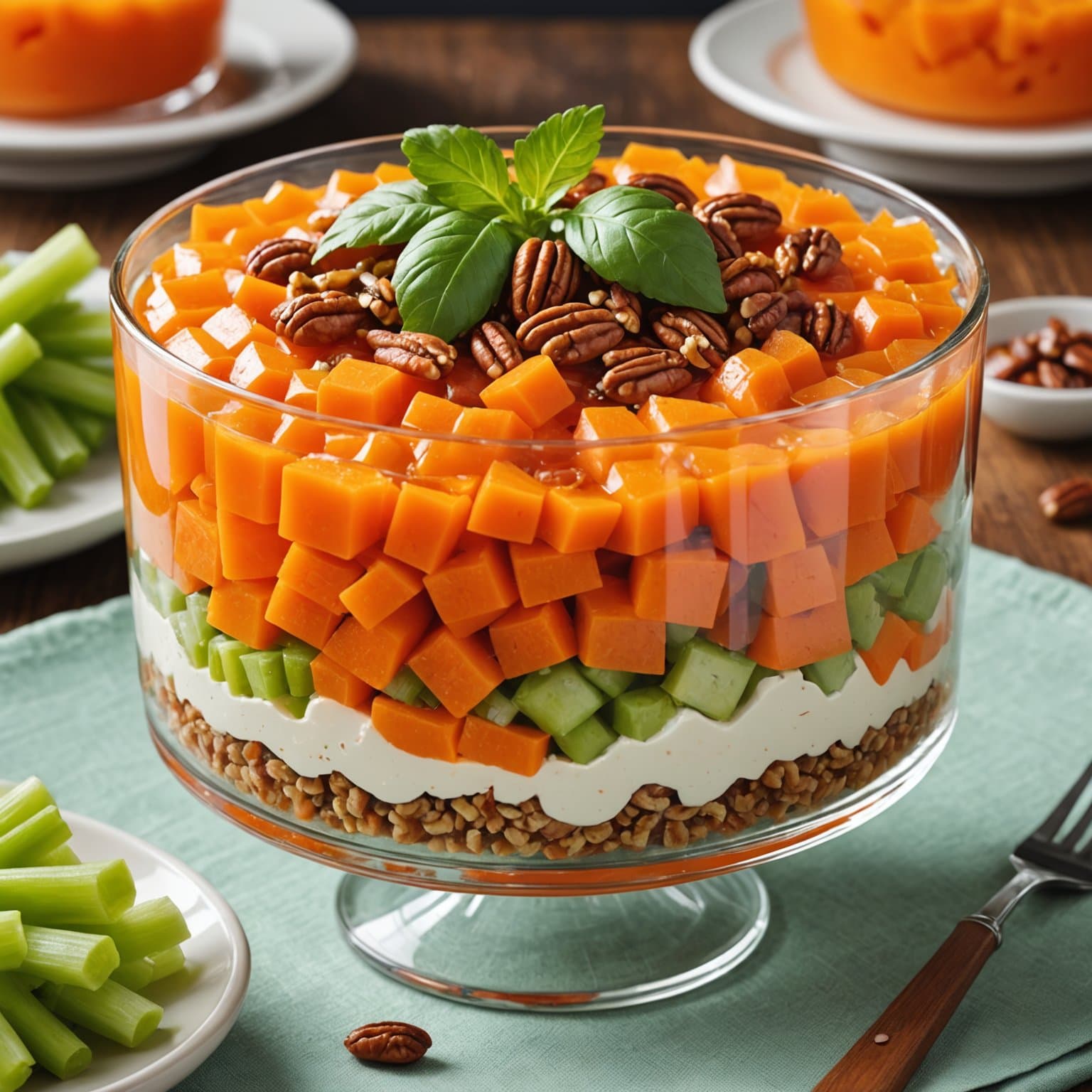 Bestemors gulrot- og sellerisalat med pekannøtter og Jell-O®