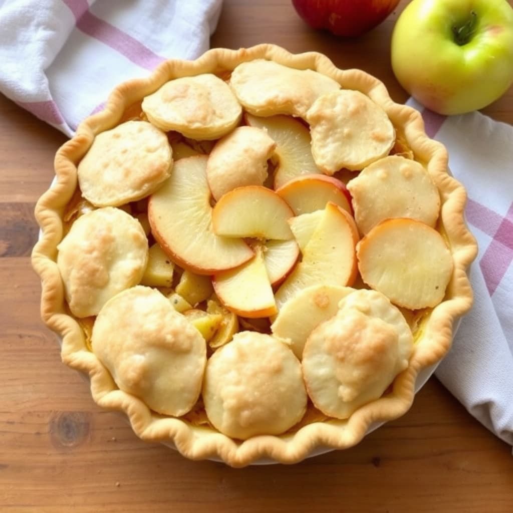 Bestemors hemmelige eplepai (Fruktpai rund)