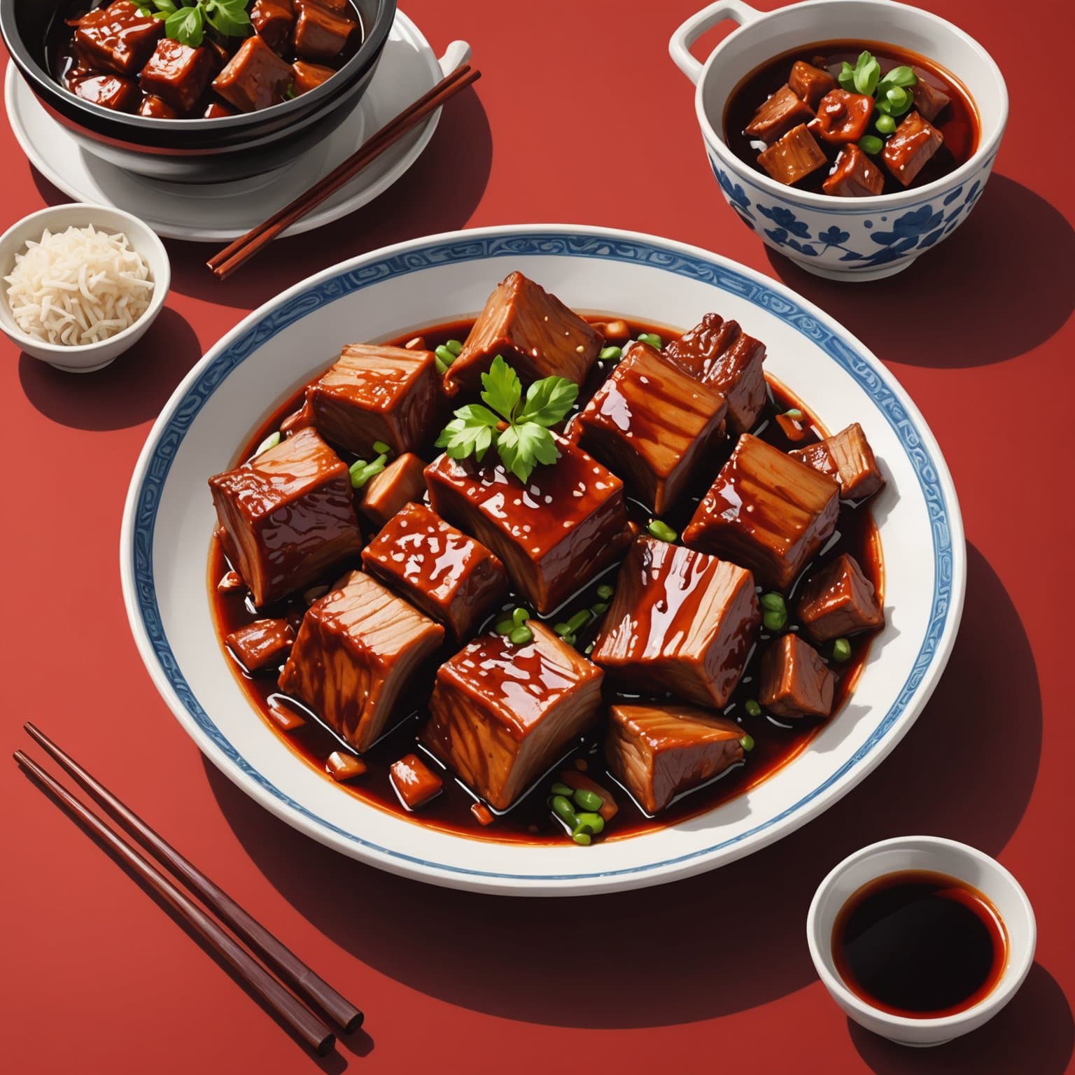 Bestemors Hong Shau Rou (Rødt braisert svinekjøtt)