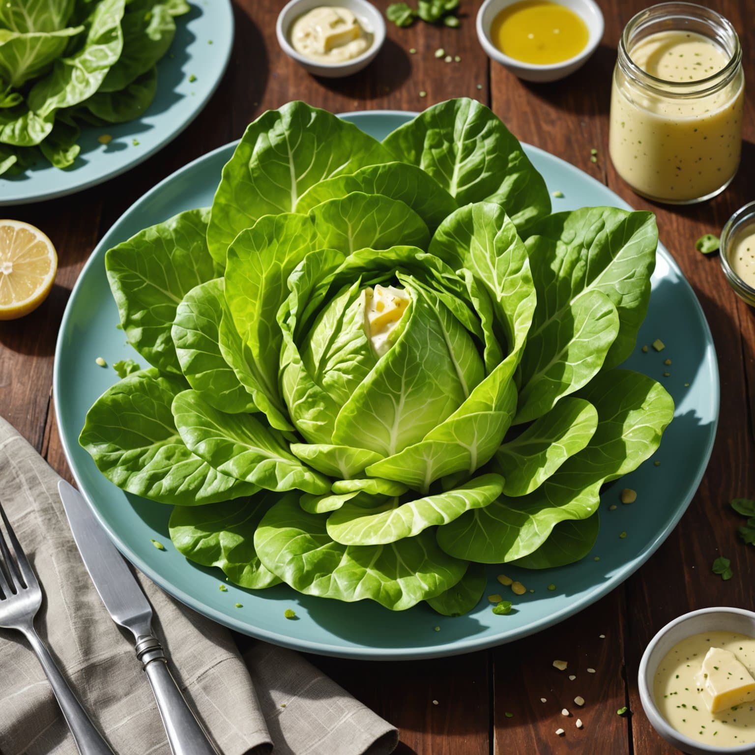 Bibb-salat med smørdressing
