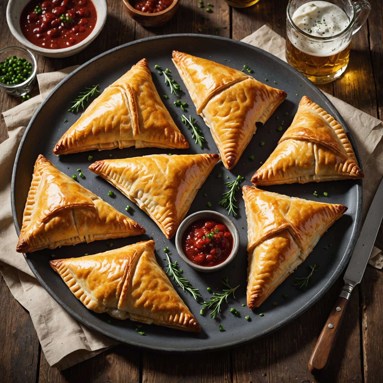 Bierocks (tyske kjøttfylte paier)