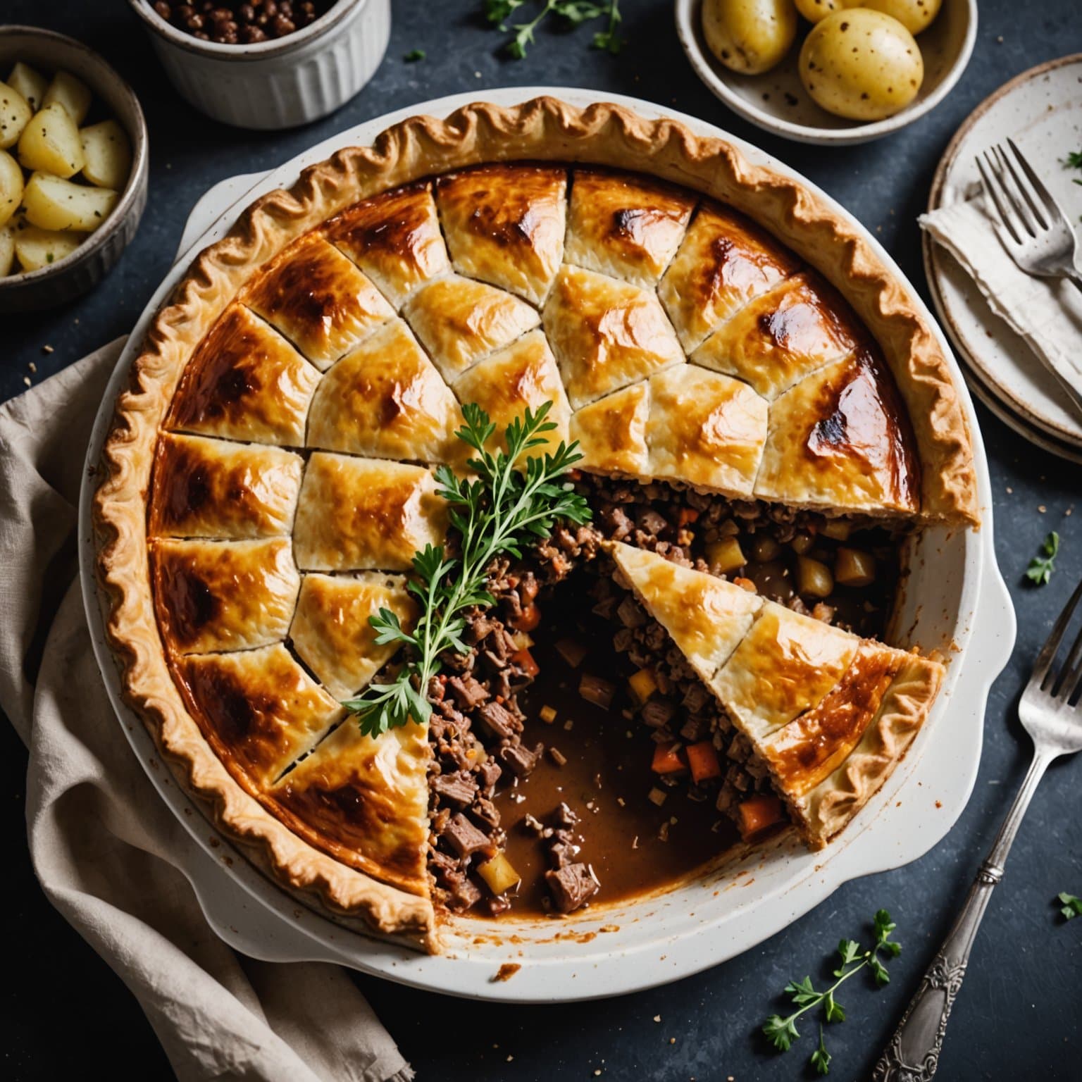 Biff- og potetpai