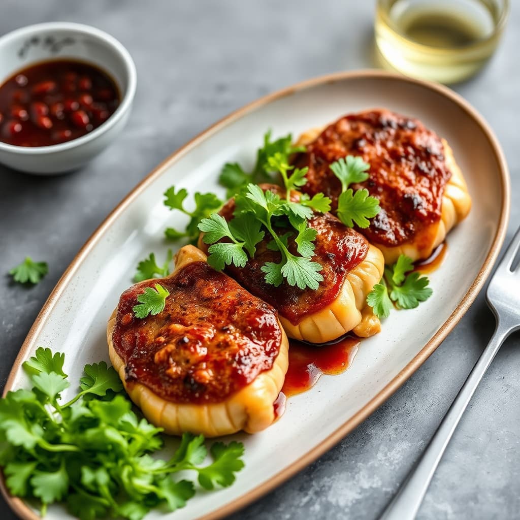 Biff paillards med vannkresssalat