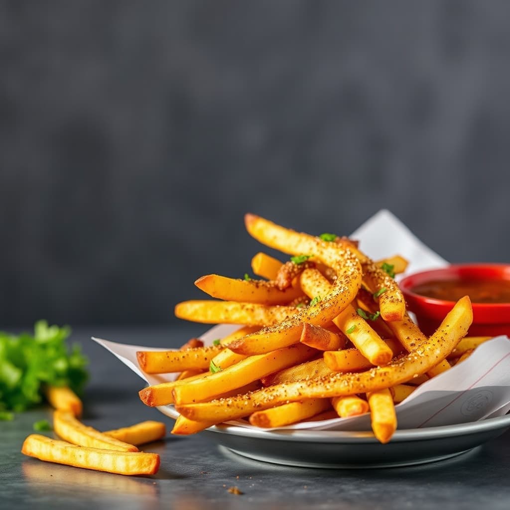 Big Daddy's krydrede skivede pommes frites