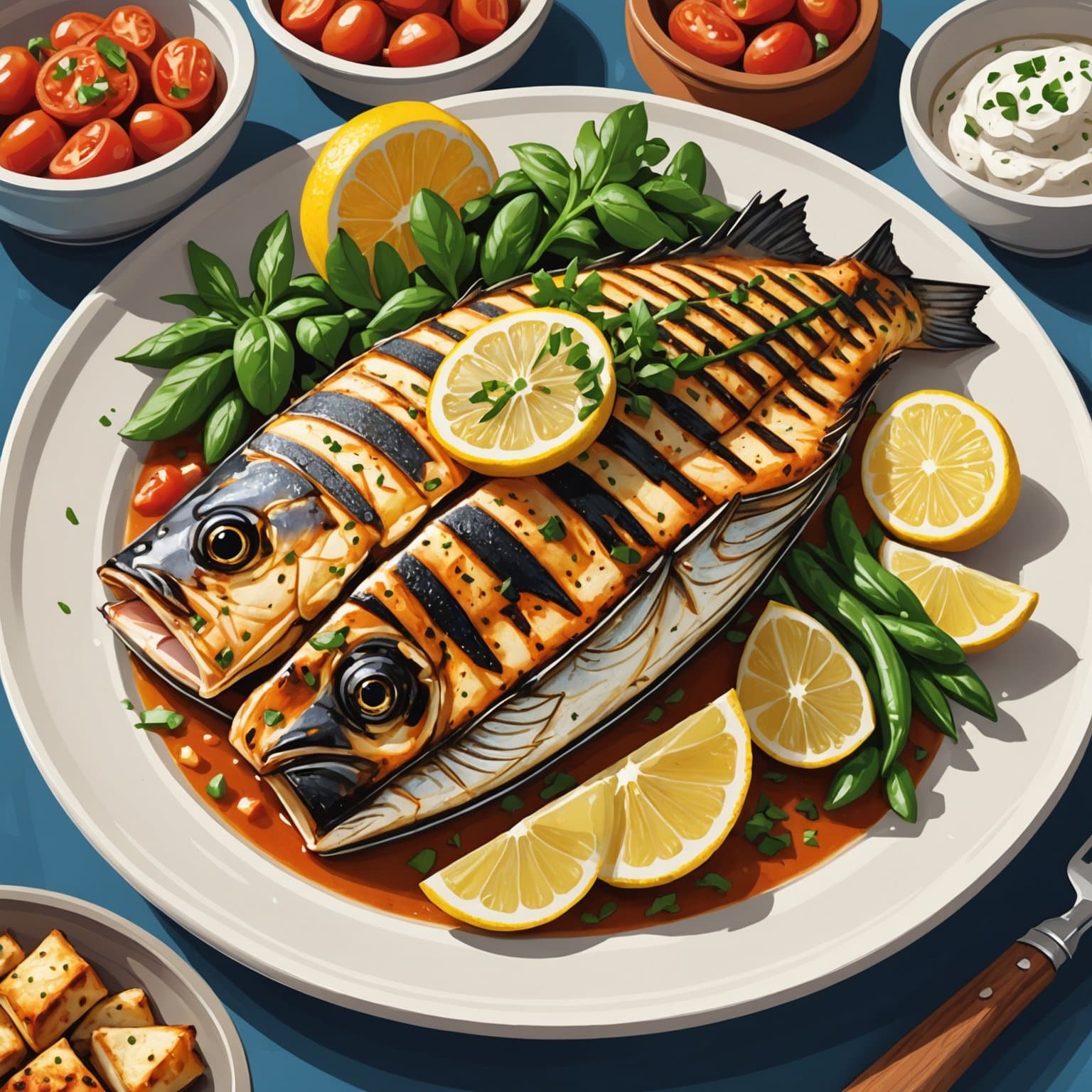 Big Rays greske grillede katfiskoppskrift