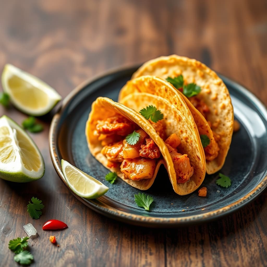Bite-Size Chipotle Kyllingtacos (tinga de pollo)