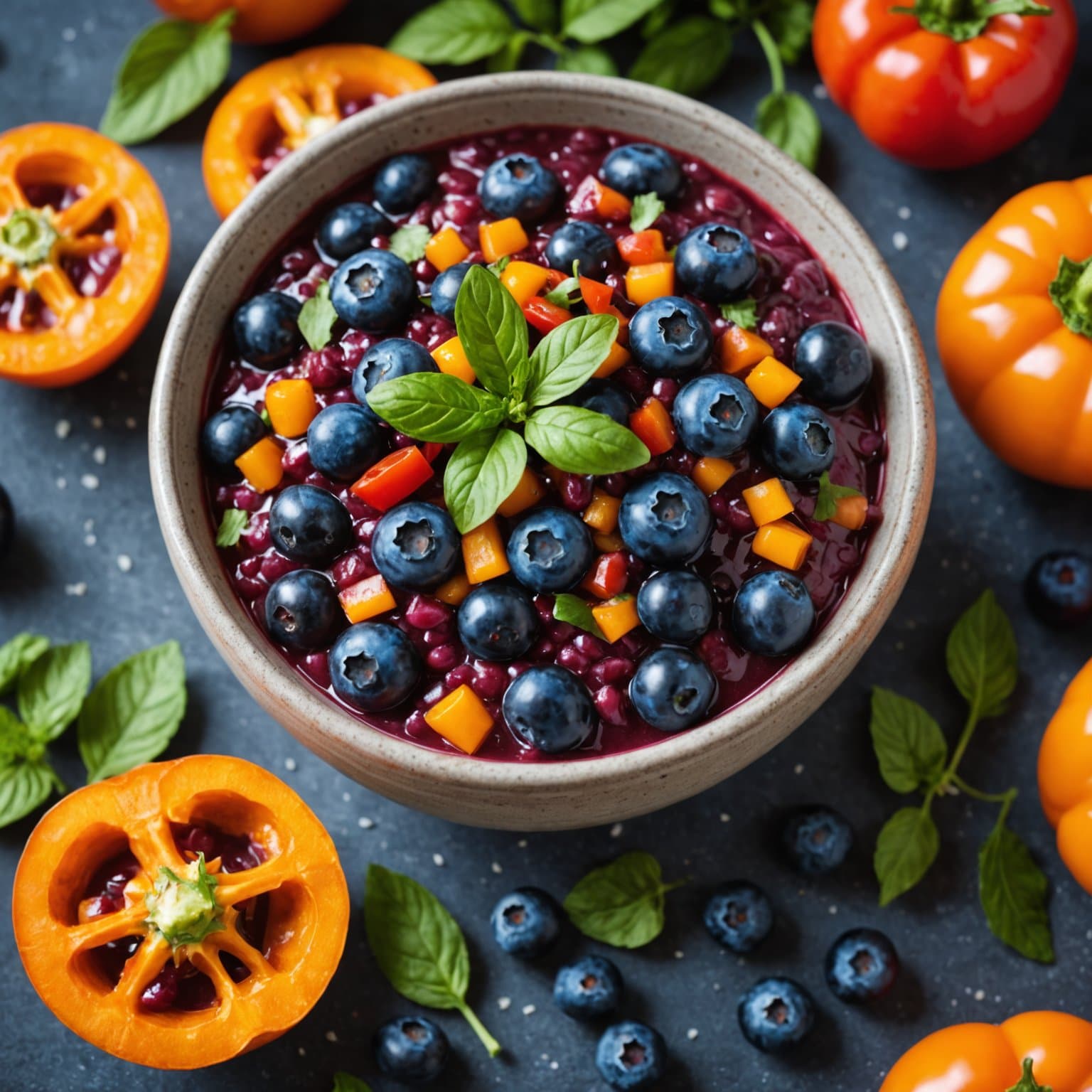 Blåbær-Habanero Salsa