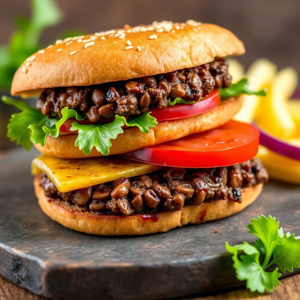Black Bean Burger Panini