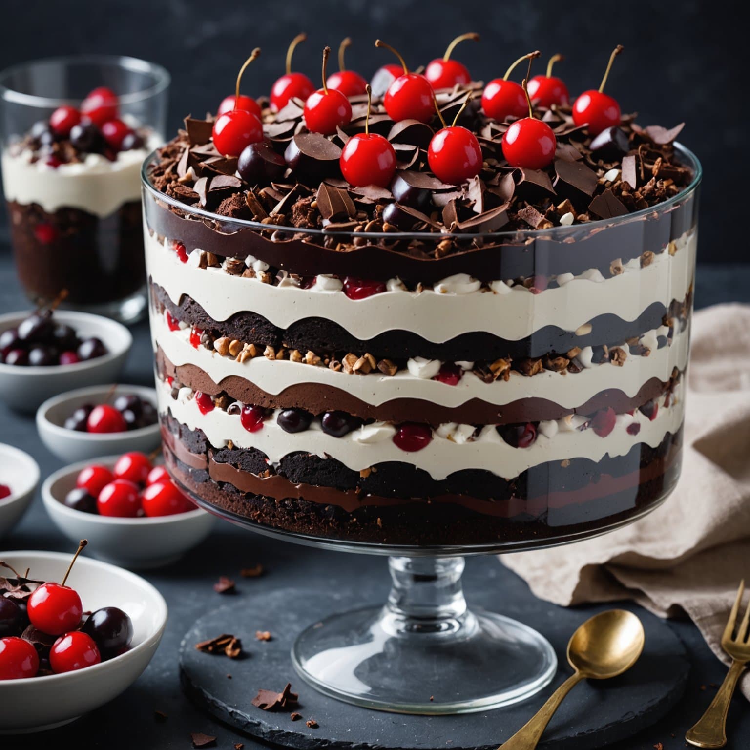 Black Forest Brownie Trifle