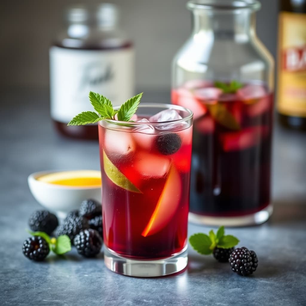 Blackberry-Bourbon iste