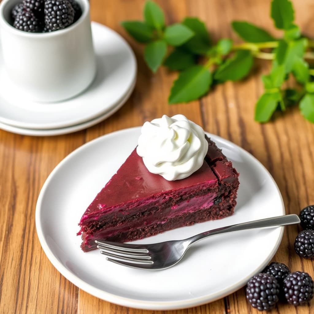 Blackberry Brownie Torte