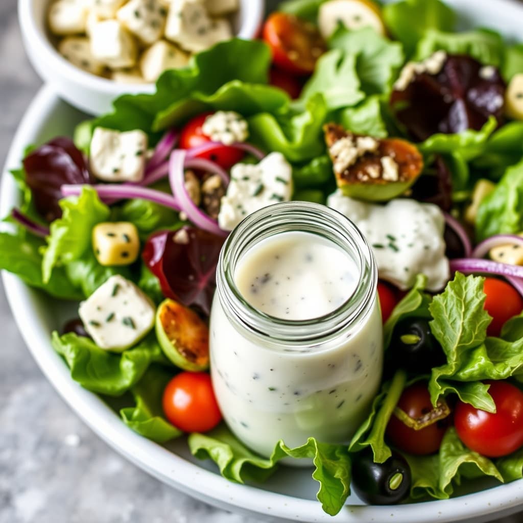 Blåmuggostsalatdressing på tre måter