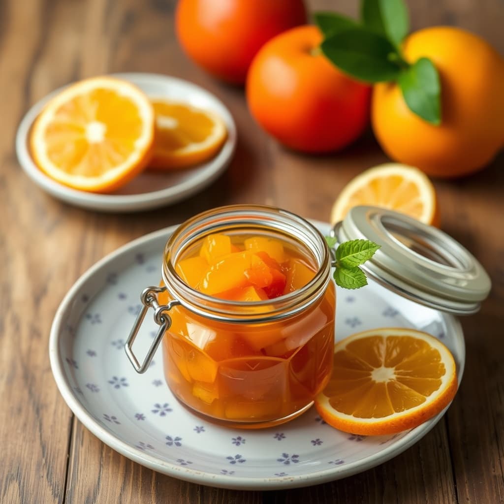 Blanding av sitrusmarmelade