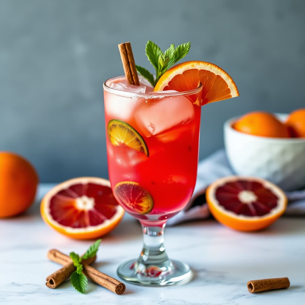 Blodappelsin-kanel-mojito